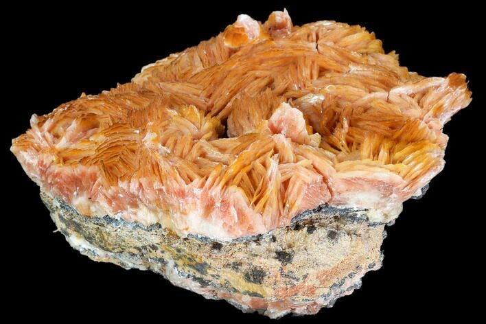 Pink and Orange Bladed Barite - Mibladen, Morocco #103730